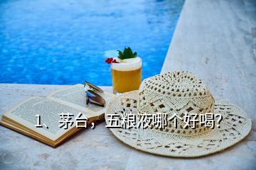 1、茅臺(tái)，五糧液哪個(gè)好喝？