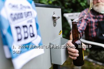 1、2009年買(mǎi)的兩瓶飛天茅臺(tái)53度500ml，現(xiàn)在值多少錢(qián)？
