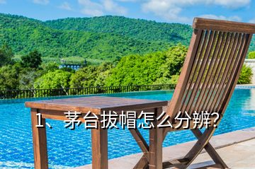 1、茅臺拔帽怎么分辨？