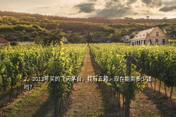 2、2013年買的飛天茅臺(tái)，我有五箱，現(xiàn)在能賣多少錢嗎？