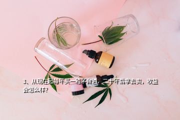3、從現(xiàn)在起每年買一箱茅臺(tái)酒，二十年后拿去賣，收益會(huì)怎么樣？