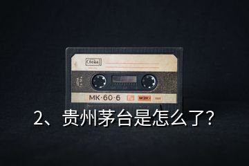 2、貴州茅臺是怎么了？