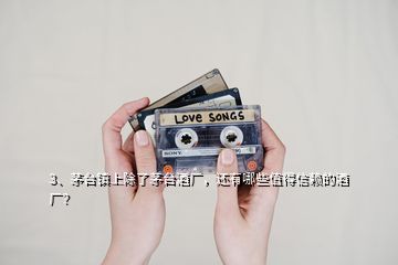 3、茅臺鎮(zhèn)上除了茅臺酒廠，還有哪些值得信賴的酒廠？