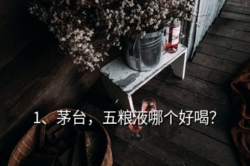 1、茅臺(tái)，五糧液哪個(gè)好喝？