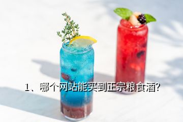 1、哪個(gè)網(wǎng)站能買(mǎi)到正宗糧食酒？