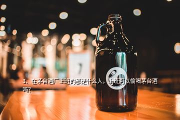 3、在茅臺(tái)酒廠上班的都是什么人，上班可以偷喝茅臺(tái)酒嗎？