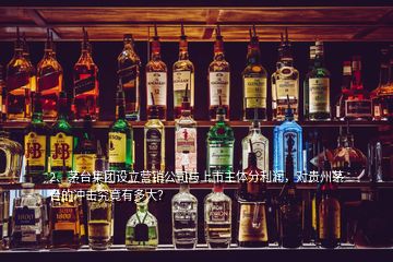 2、茅臺(tái)集團(tuán)設(shè)立營(yíng)銷公司與上市主體分利潤(rùn)，對(duì)貴州茅臺(tái)的沖擊究竟有多大？