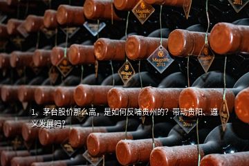 1、茅臺股價(jià)那么高，是如何反哺貴州的？帶動(dòng)貴陽、遵義發(fā)展嗎？