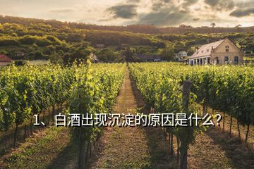 1、白酒出現(xiàn)沉淀的原因是什么？