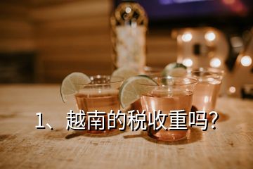1、越南的稅收重嗎？