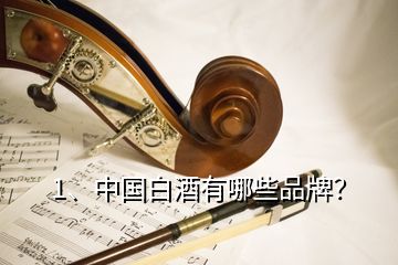 1、中國(guó)白酒有哪些品牌？