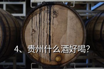4、貴州什么酒好喝？