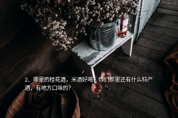 2、哪里的桂花酒，米酒好喝？你們那里還有什么特產(chǎn)酒，有地方口味的？