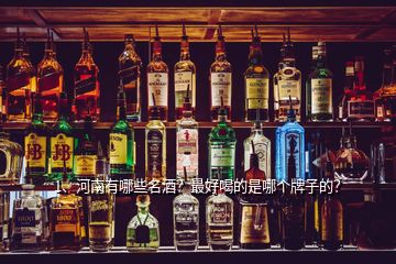 1、河南有哪些名酒？最好喝的是哪個牌子的？