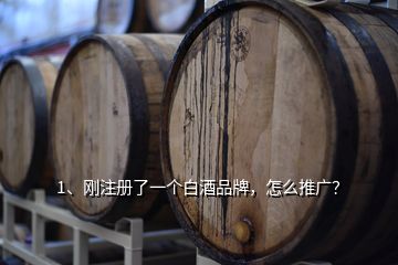 1、剛注冊了一個白酒品牌，怎么推廣？