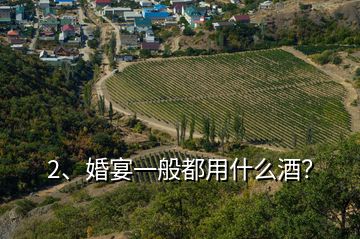 2、婚宴一般都用什么酒？