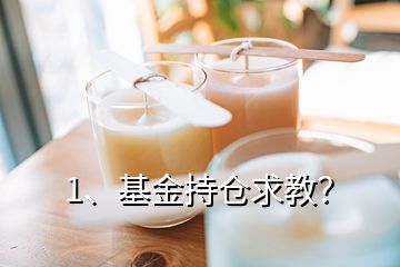 1、基金持倉求教？