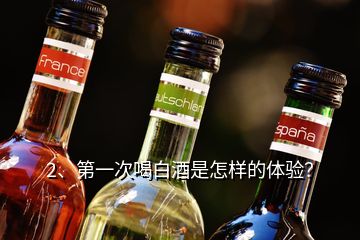 2、第一次喝白酒是怎樣的體驗(yàn)？