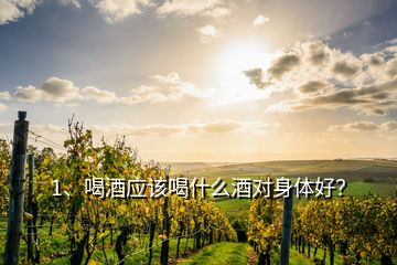 1、喝酒應(yīng)該喝什么酒對身體好？