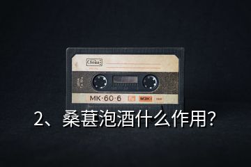 2、桑葚泡酒什么作用？