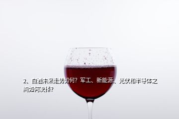 2、白酒未來走勢如何？軍工、新能源、光伏和半導(dǎo)體之間如何決擇？