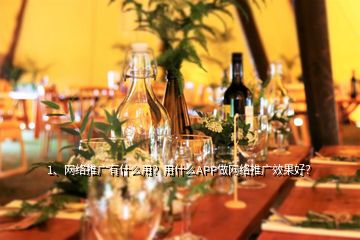 1、網(wǎng)絡(luò)推廣有什么用？用什么APP做網(wǎng)絡(luò)推廣效果好？