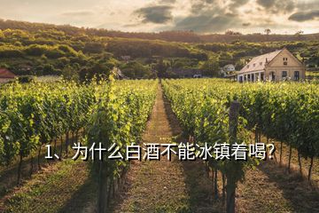 1、為什么白酒不能冰鎮(zhèn)著喝？