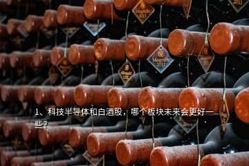 1、科技半導體和白酒股，哪個板塊未來會更好一些？