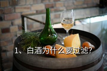 1、白酒為什么要過濾？