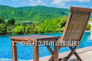 1、在農(nóng)村怎樣用酒糟喂豬？