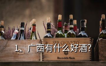 1、廣西有什么好酒？