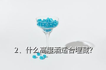 2、什么高度酒適合埋藏？