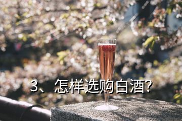 3、怎樣選購(gòu)白酒？