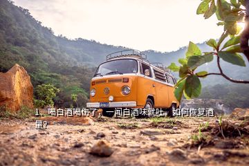 1、喝白酒喝傷了，一聞白酒味就吐，如何恢復(fù)酒量？