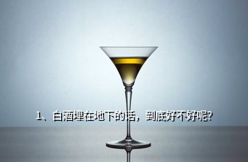 1、白酒埋在地下的話，到底好不好呢？