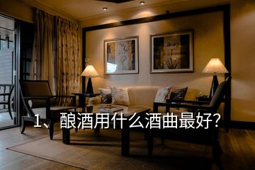 1、釀酒用什么酒曲最好？
