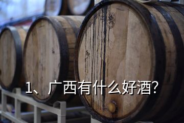 1、廣西有什么好酒？