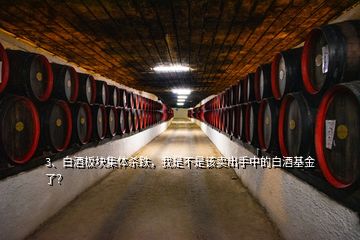 3、白酒板塊集體殺跌，我是不是該賣出手中的白酒基金了？