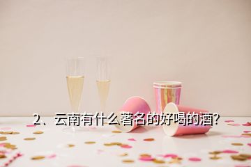 2、云南有什么著名的好喝的酒？
