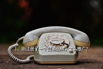 1、剛注冊了一個白酒品牌，怎么推廣？