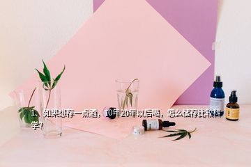 1、如果想存一點酒，10年20年以后喝，怎么儲存比較科學？