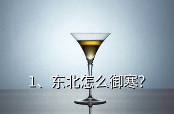 1、東北怎么御寒？
