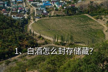1、白酒怎么封存儲(chǔ)藏？