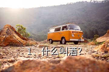 1、什么叫酒？
