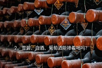 2、雪碧、白酒、葡萄酒能摻著喝嗎？