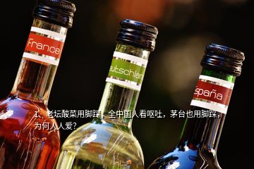1、老壇酸菜用腳踩，全中國(guó)人看嘔吐，茅臺(tái)也用腳踩，為何人人愛(ài)？