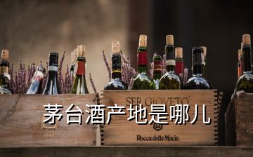 茅臺(tái)酒產(chǎn)地是哪兒