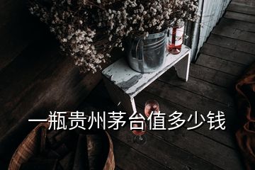 一瓶貴州茅臺(tái)值多少錢