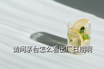 請問茅臺怎么看出廠日期啊
