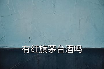 有紅旗茅臺酒嗎